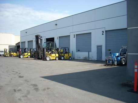 Dan's Forklifts' premises