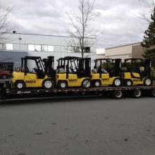 Multi Loading Forklifts for delivery to the Convention Centre
