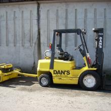 This tow behind magnet is great for cleaning up yards and construction sites